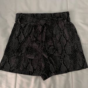 NWOT Express Snake Skin Shorts